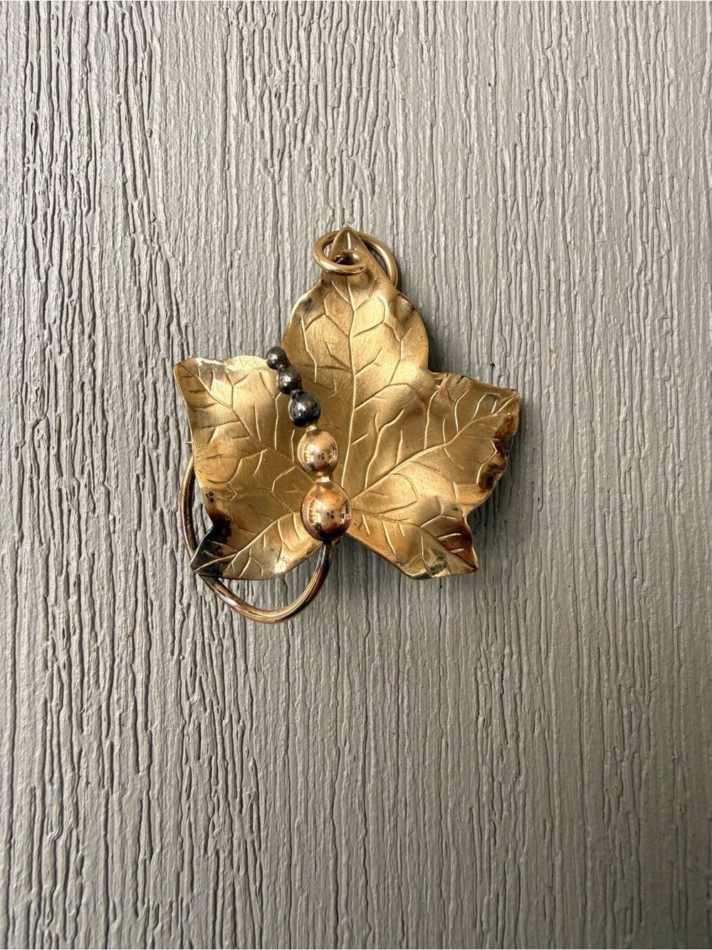 Vintage Carl-Art 1/20 12K Gold Filled Maple Leaf Brooch Pendant 1950s